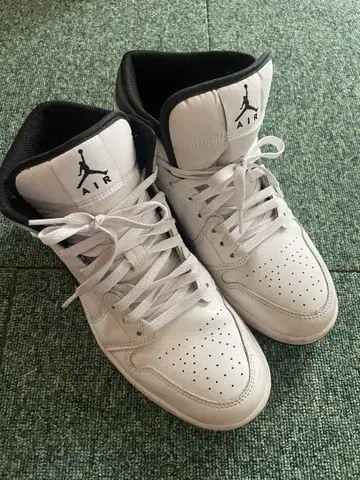 Air Jordan 하이컷 스니커즈 화이트/블랙