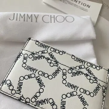 JIMMY CHOO 로고 프린트 카드 케이스
