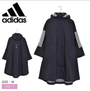 새상품 adidas 여성용 롱 윈드 자켓 M 블랙