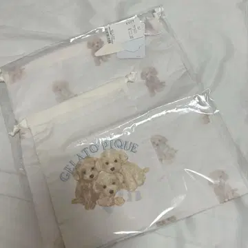 젤라또피케 DOG 패턴 복조리 2매 세트 토이 푸들
