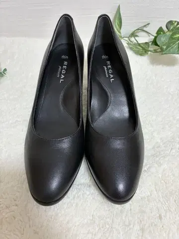 REGAL thin REGAL platinum 블랙 펌프스 23.5