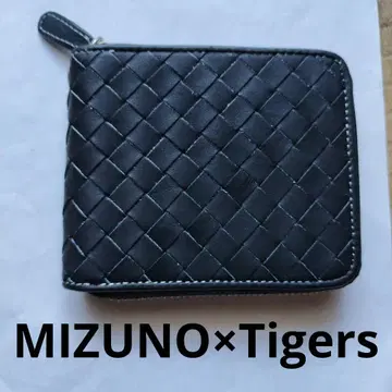 레어 MIZUNO x Tigers 땋은 라운드 지퍼 지갑