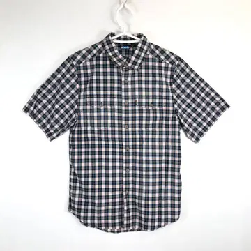 KAVU 카부 반팔 버튼 셔츠 체크 무늬 XS 사이즈
