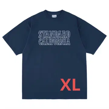 스탠다드 캘리포니아 티셔츠 XL 네이비