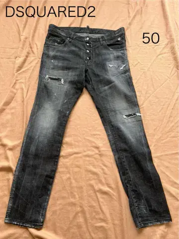 DSQUARED2 스케이터 블랙 데님 50