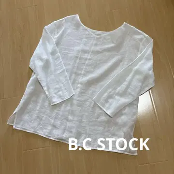 B.C STOCK 린넨 코튼 2WAY 시어 풀오버