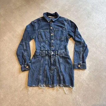 ZARA 데님 원피스 인디고 블루
