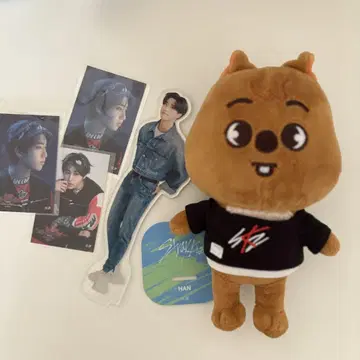 straykids 스키즈 HAN 한쿼카 봉제 인형 아크릴 스탠드 세트