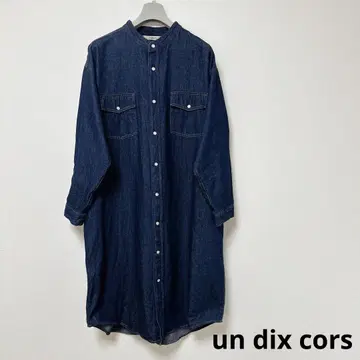 새상품급 un dix cors 앤디콜 데님 원피스 겉옷 아우터