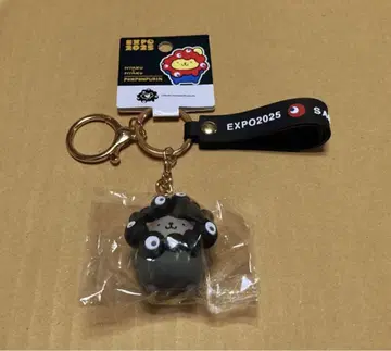 만박 회장 한정 폼폼푸딩 흑백 키링