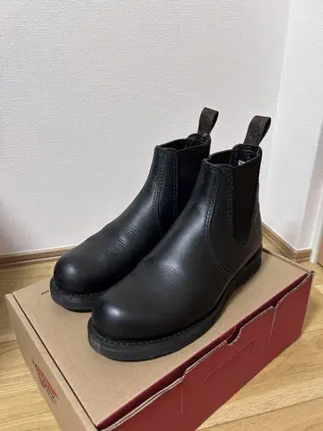 RED WING 03194 사이드 고어 부츠 7 1/2 D 블랙
