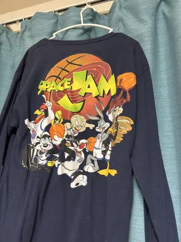 Space Jam 루니 툰즈 긴팔 티셔츠 M 네이비