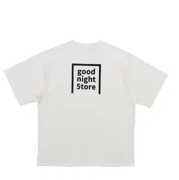 good night 5tore 화이트 T셔츠
