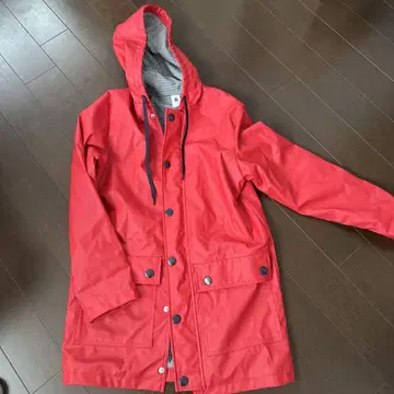 PETIT BATEAU 후드 부착 레드 마운틴 후드티 XXS