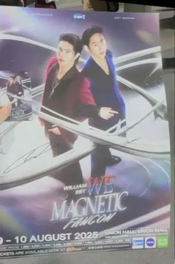 gmmtv williamest Fancon 사인 포함 포스터