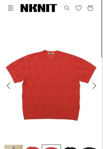 nknit mesh KNIT T-shirt 하트 셔츠 니트