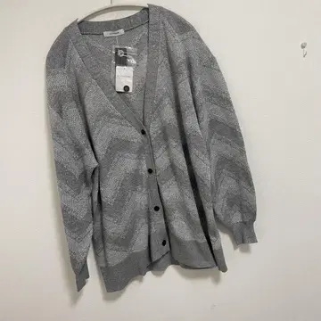 지나시스 랜덤 키카라메 자카드 V 가디건