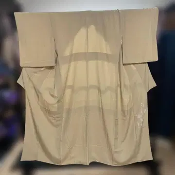 이로무지 기모노 토코색 크레이프 원단 낙관