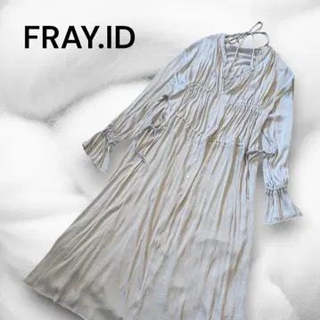 FRAY I.D 프레이아이디 롱 원피스 플레어 셔링
