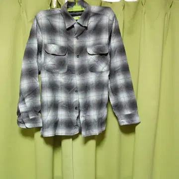 50s PENDLETON 좋은 배색 옴브레 체크 울 셔츠