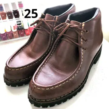 남성용 브라운 가죽 티롤리안 슈즈 25