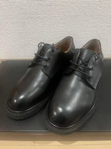 London shoe maker 블랙 가죽 신발 레이스업