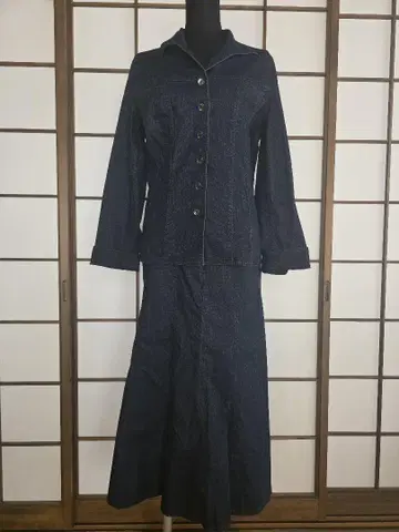 일본제 데님 스커트 셋업