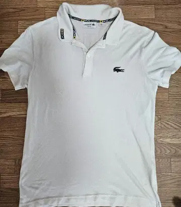 LACOSTE 화이트 피케 셔츠 FR 4 / US M