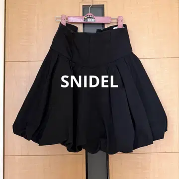 snidel 스나이델 벌룬 스커트 블랙
