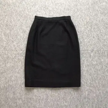 Aquascutum 타이트 스커트 블랙 블랙 코튼 071112