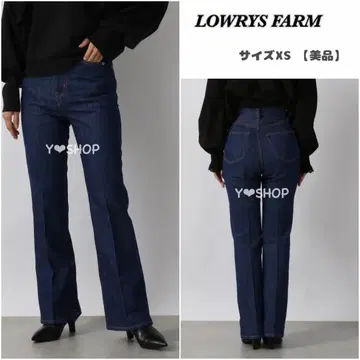 [ 새상품급 ] 하이웨스트 플레어 데님 깔끔 팬츠 로리즈팜