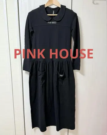 PINK HOUSE 등 버튼 티셔츠 롱 기장 원피스