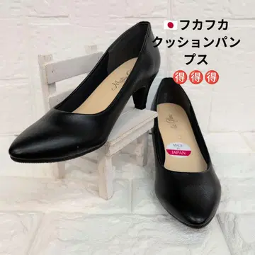 일본제 블랙 스틸레토 하이힐 22.5cm
