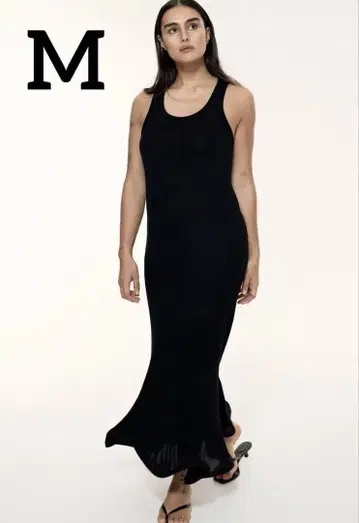 [미사용 새상품] H&M 실크 블렌드 맥시 원피스