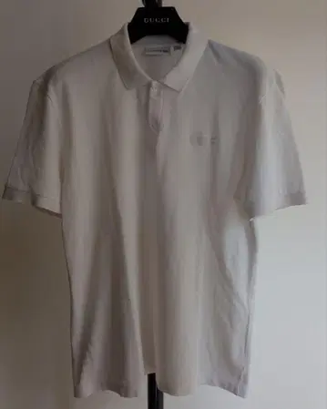 LACOSTE 피케 셔츠 L 화이트