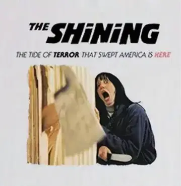 샤이닝 영화 T셔츠 shining 호러 스릴러 레어 잭
