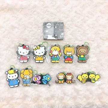 산리오 캐릭터즈 캡슐 러버 마스코트 HelloKitty 전 10종