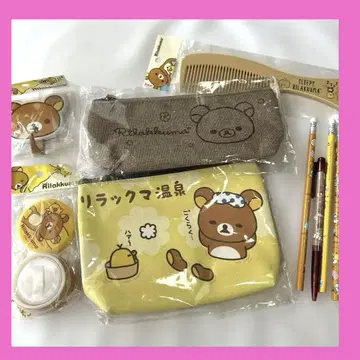 1 리락쿠마 RILAKKUMA 느긋한 세트 파우치, 백 10점
