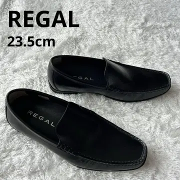 REGAL 리갈 드라이빙 슬립온 654R 가죽 블랙 23.5cm