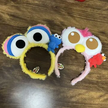 엘모와 쿠키 몬스터 머리띠