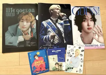 ONEW 온유 클리어 파일 엽서 스티커