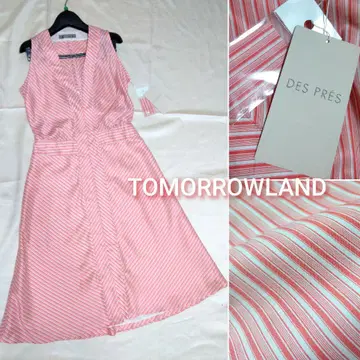 미사용 TOMORROWLAND 데 프레 실크 혼방 소프트 새틴 원피스