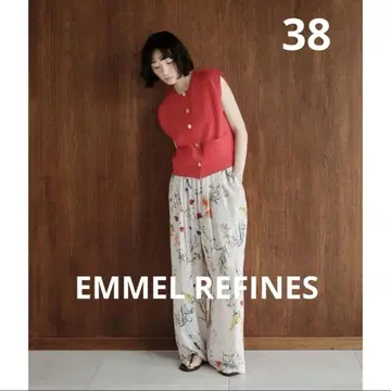 EMMEL REFINES EM 플라워 프린트 이지 팬츠