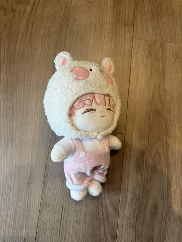 곰 모자 달린 봉제 인형 이창섭 BTOB
