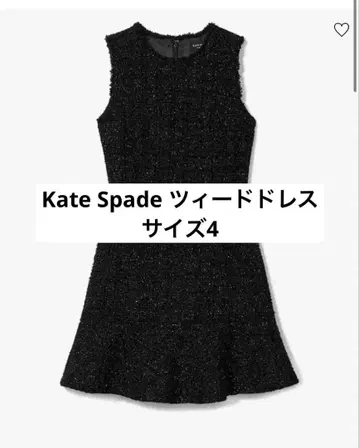 Kate Spade 플라운스 트위드 드레스 사이즈 4