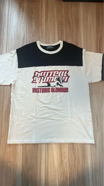 HYSTERIC GLAMOUR 티셔츠 L 사이즈 화이트/블랙