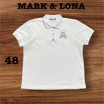 MARK & LONA 마크앤로나 피케 셔츠 화이트 48 스컬