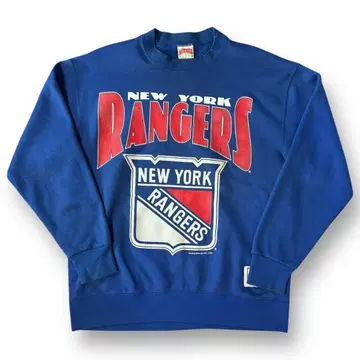 90s USA NHL N.Y Rangers 맨투맨 Nutmeg