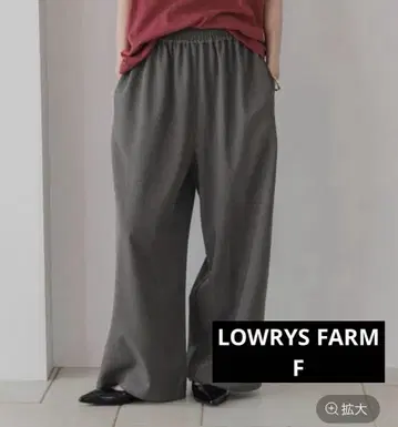 LOWRYS FARM 개더 와이드 이지 팬츠