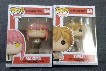 funko pop 체인소 맨 마키마 덴지 2개 세트